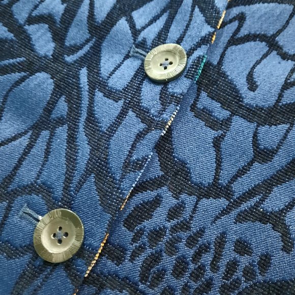 Vtg 90s reversible tapestry blazer - Picture 10 of 13